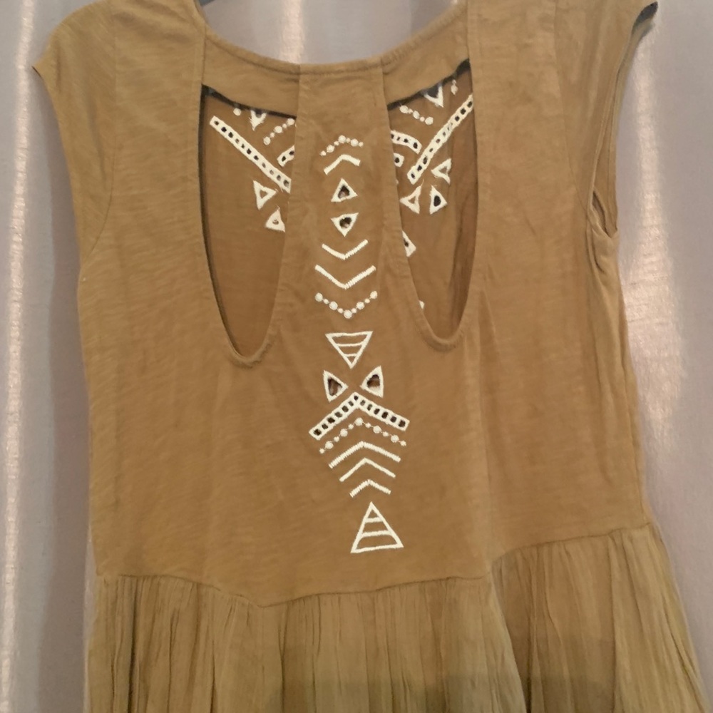 Free People mustard Aztec dress - Picture 2 of 4
